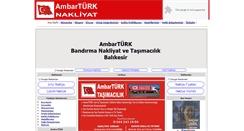 Desktop Screenshot of bandirmanakliyat.com